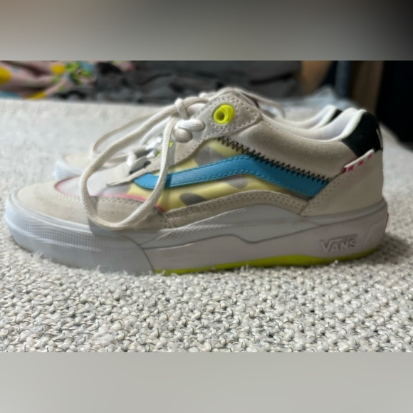 Vans Wayvee White and Neon Shoes - Picture 5 of 8